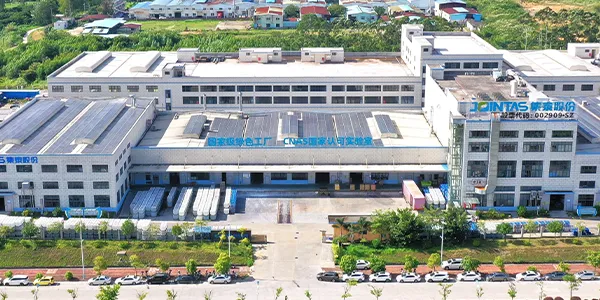 Aerial view of the main entrance to Jointax factory.