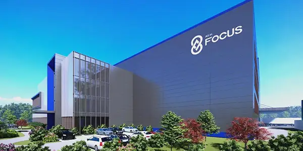 Focus Hotmelt 45-degree angle corporate visual image.