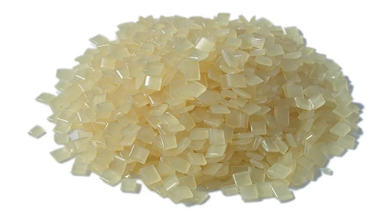 Close-up shot of Fokis PW700 hot melt adhesive pellets